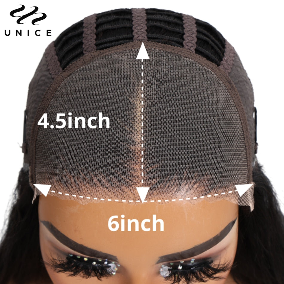 Unice Hair Wear Go Lace Wig Real Glueless Wig Breathable Open Cap Pre-cut 6x4.5 Lace Wig Deep Curly Lace Wigs Best Summer Wig