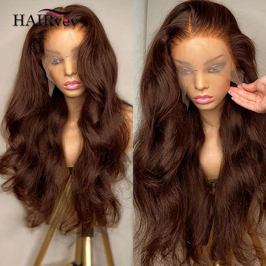 HD Chocolate Brown  Body Wave Lace Front Wig
